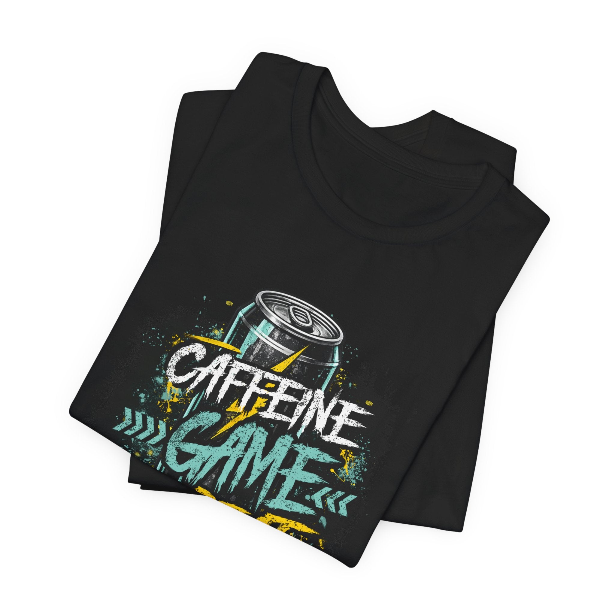 Caffeine Game Repeat T‑Shirt — Gamer Coffee Tee for Streamers & PC Players