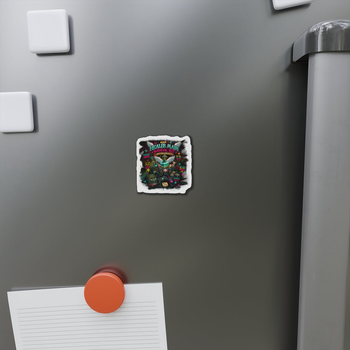 Healer Main Survival Kit Die-Cut Gamer Magnet