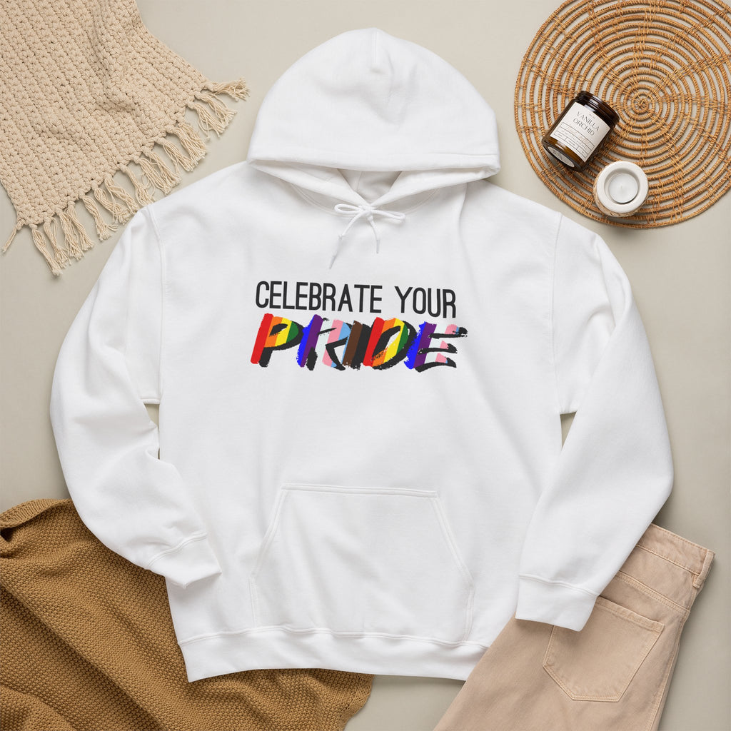 Celebrate Your Pride Hoodie — Rainbow LGBTQ+ Pride Pullover