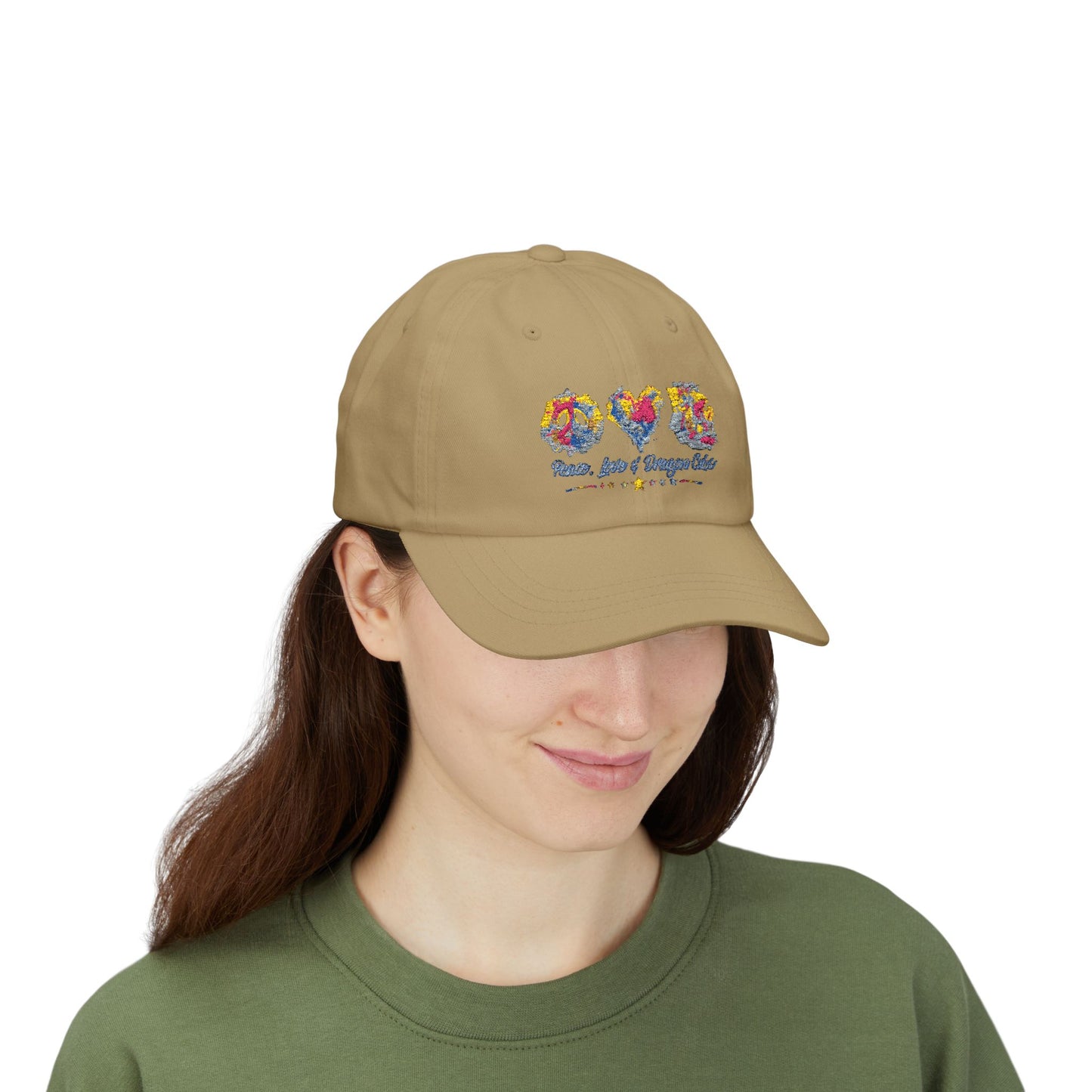 Peace, Love & Dragon Cubs Embroidered Style Dad Cap