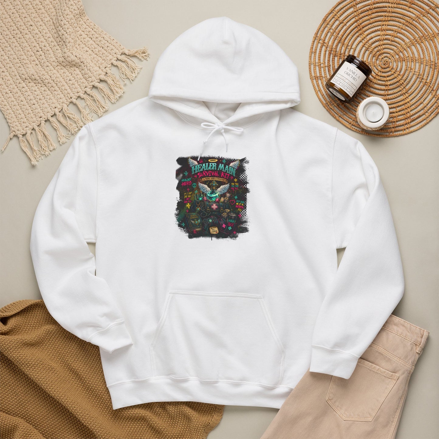Healer Main Survival Kit | Fantasy Gamer Hoodie