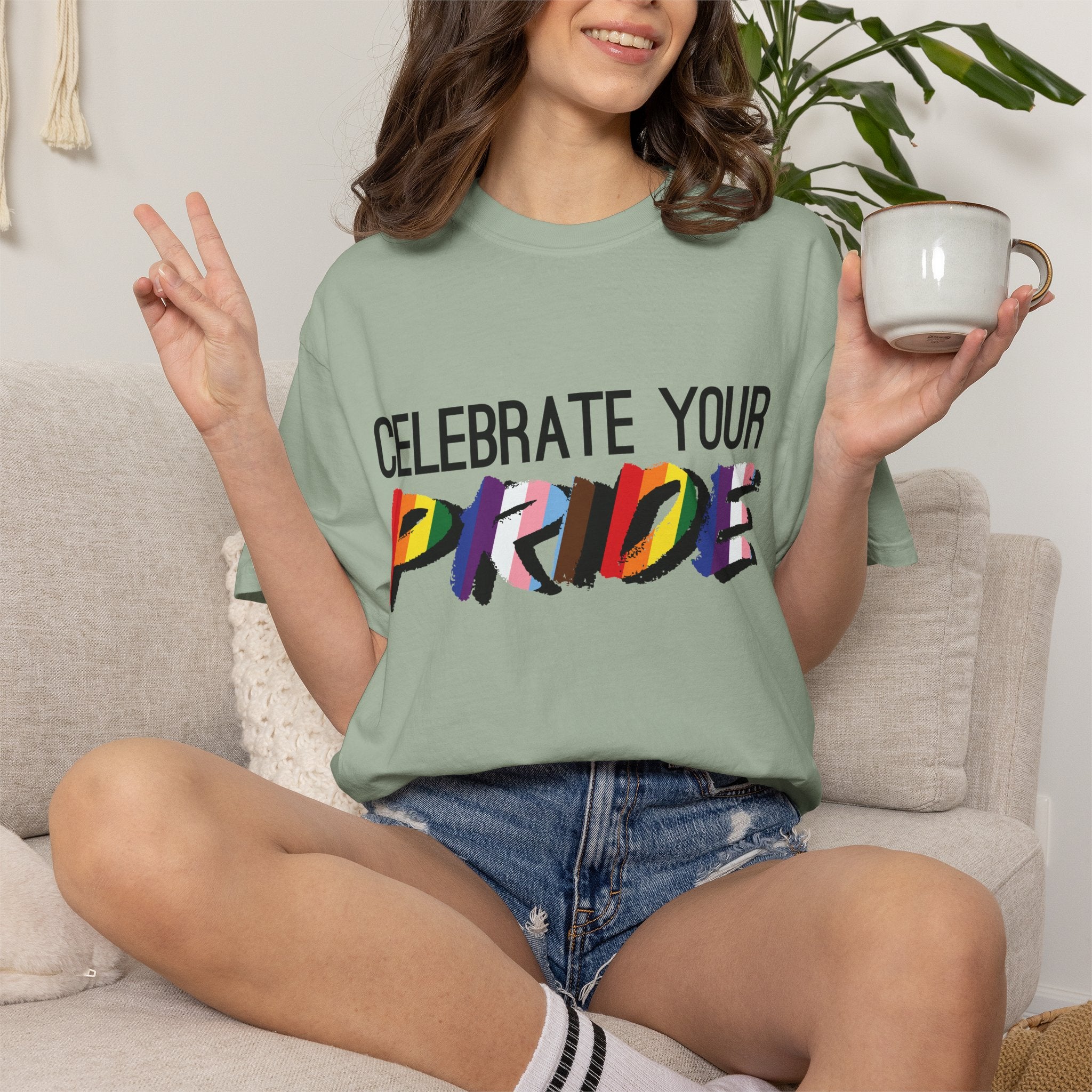 Celebrate Your Pride T-Shirt — Rainbow LGBTQ+ Pride Tee