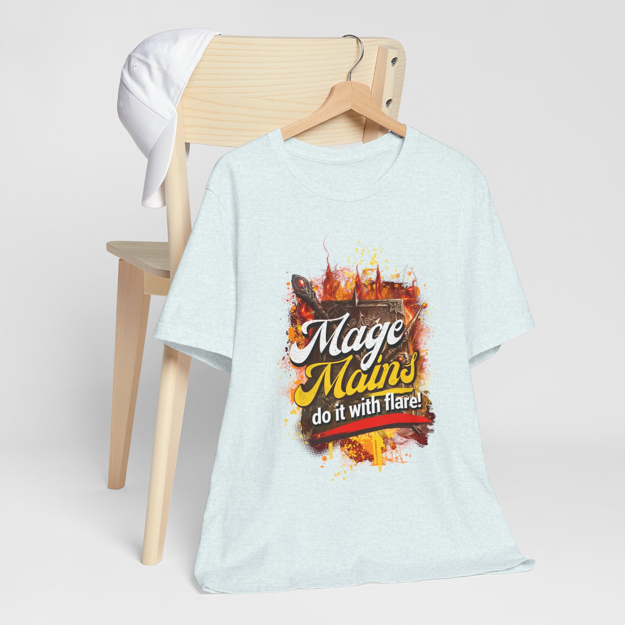 Mage Mains Tee — "Do It With Flare!" Fantasy Gamer Spellcaster T-Shirt
