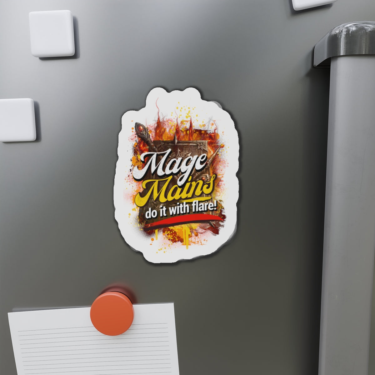 Mage Mains Do It With Flare Die-Cut Gamer Magnet