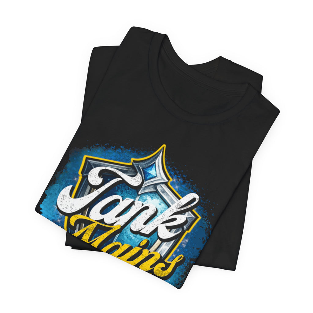 Tank Mains Gaming T‑Shirt — "Do It With a Crowd" Retro Esports Tee