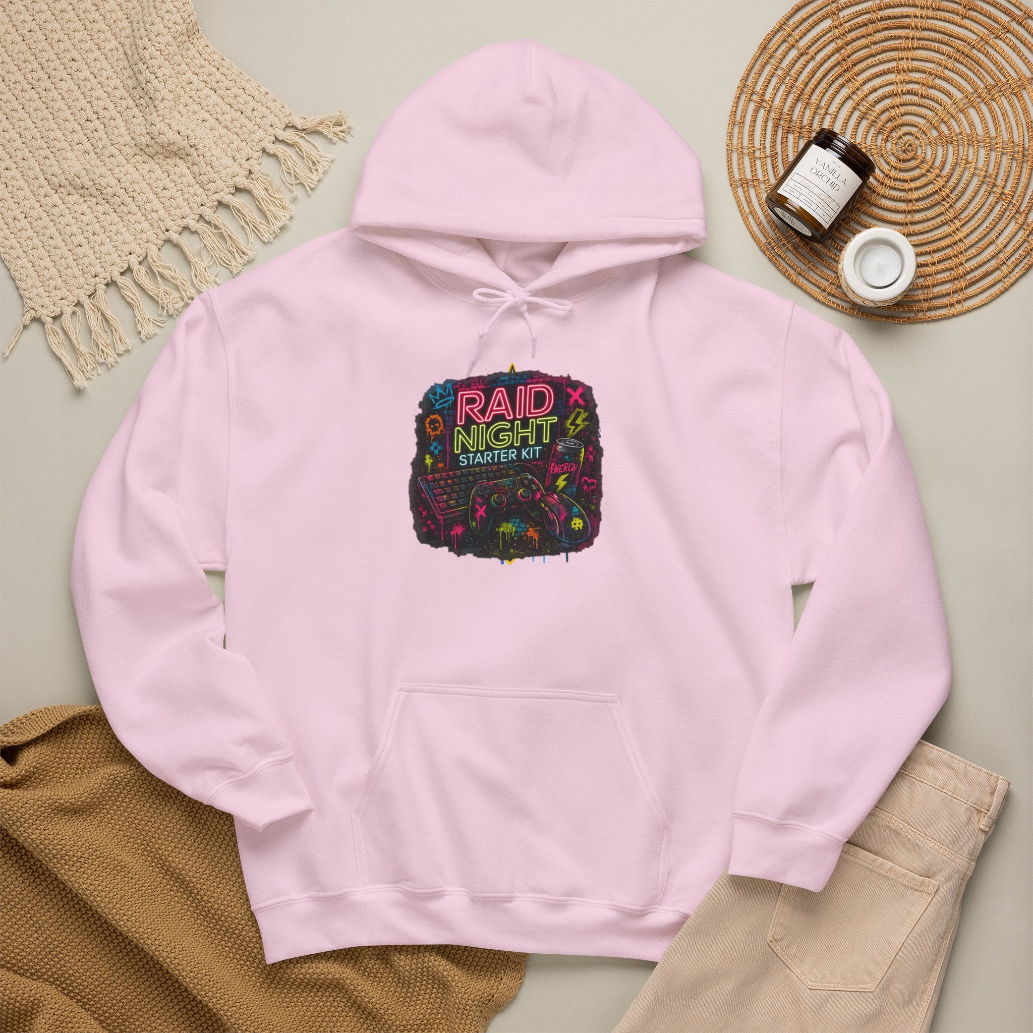 Raid Night Starter Kit | Retro Neon Gamer Hoodie