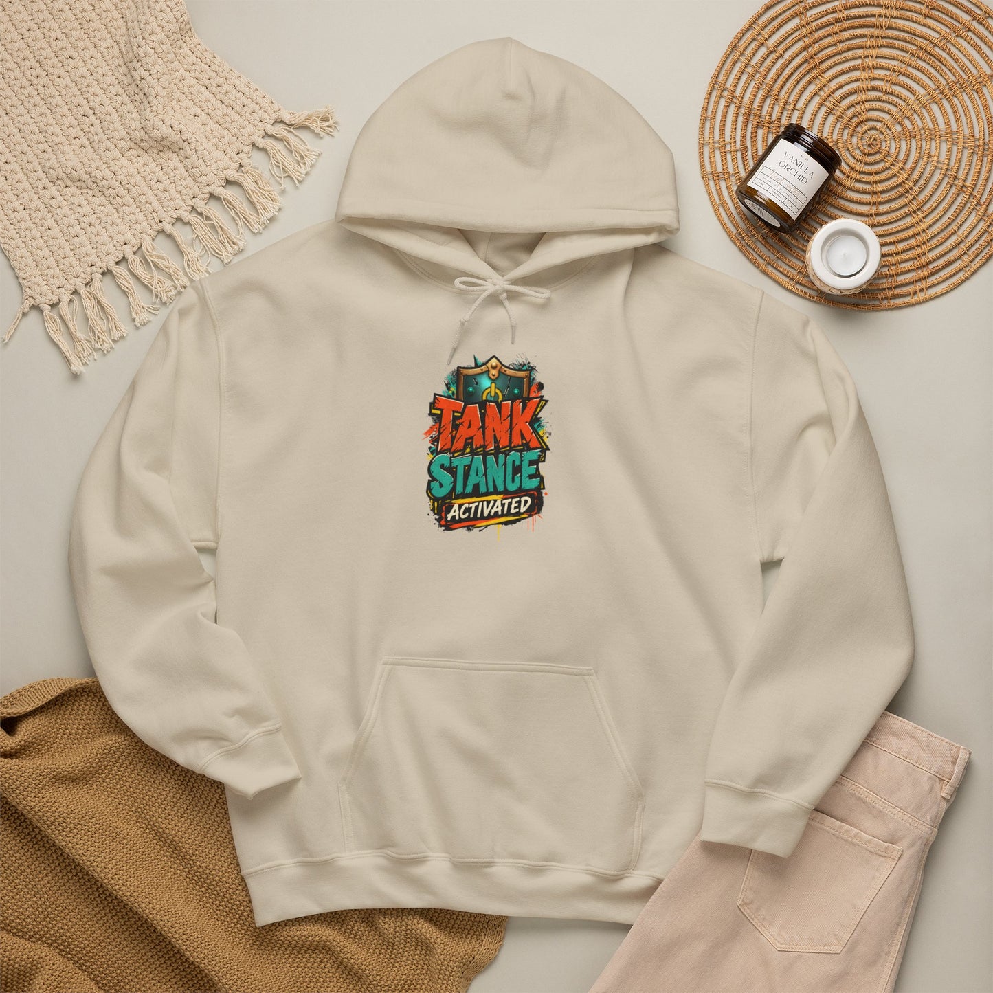 Tank Stance Activated Gamer Hoodie – Neon Graffiti Tank Main Sweatshirt
