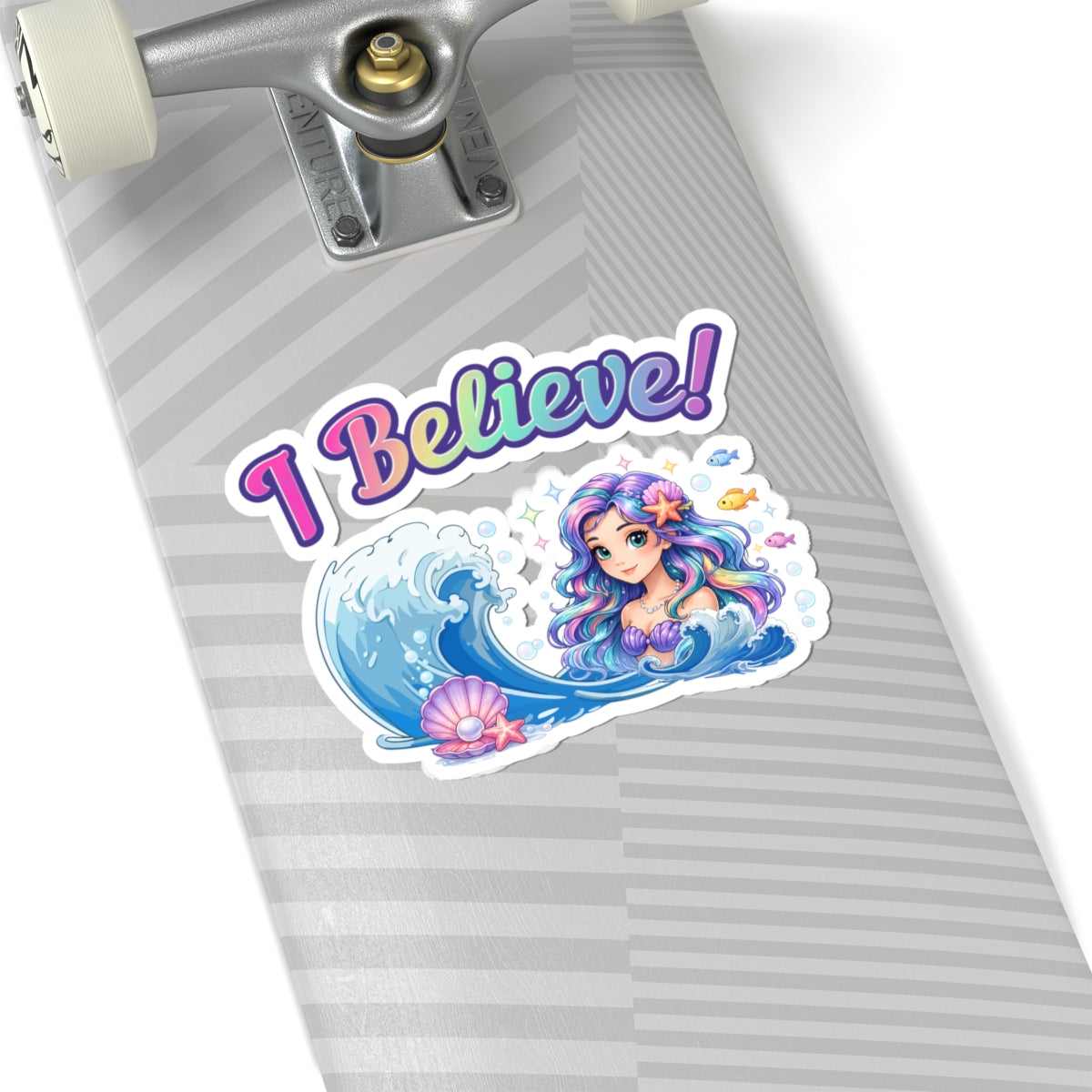 I Believe! Mermaid Vinyl Sticker | Magical Ocean Fantasy Decal