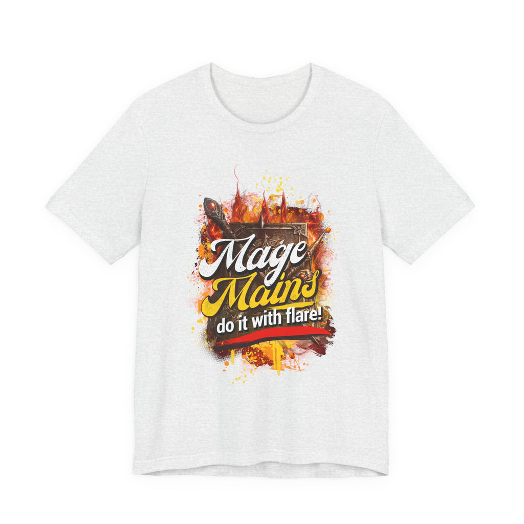 Mage Mains Tee — "Do It With Flare!" Fantasy Gamer Spellcaster T-Shirt