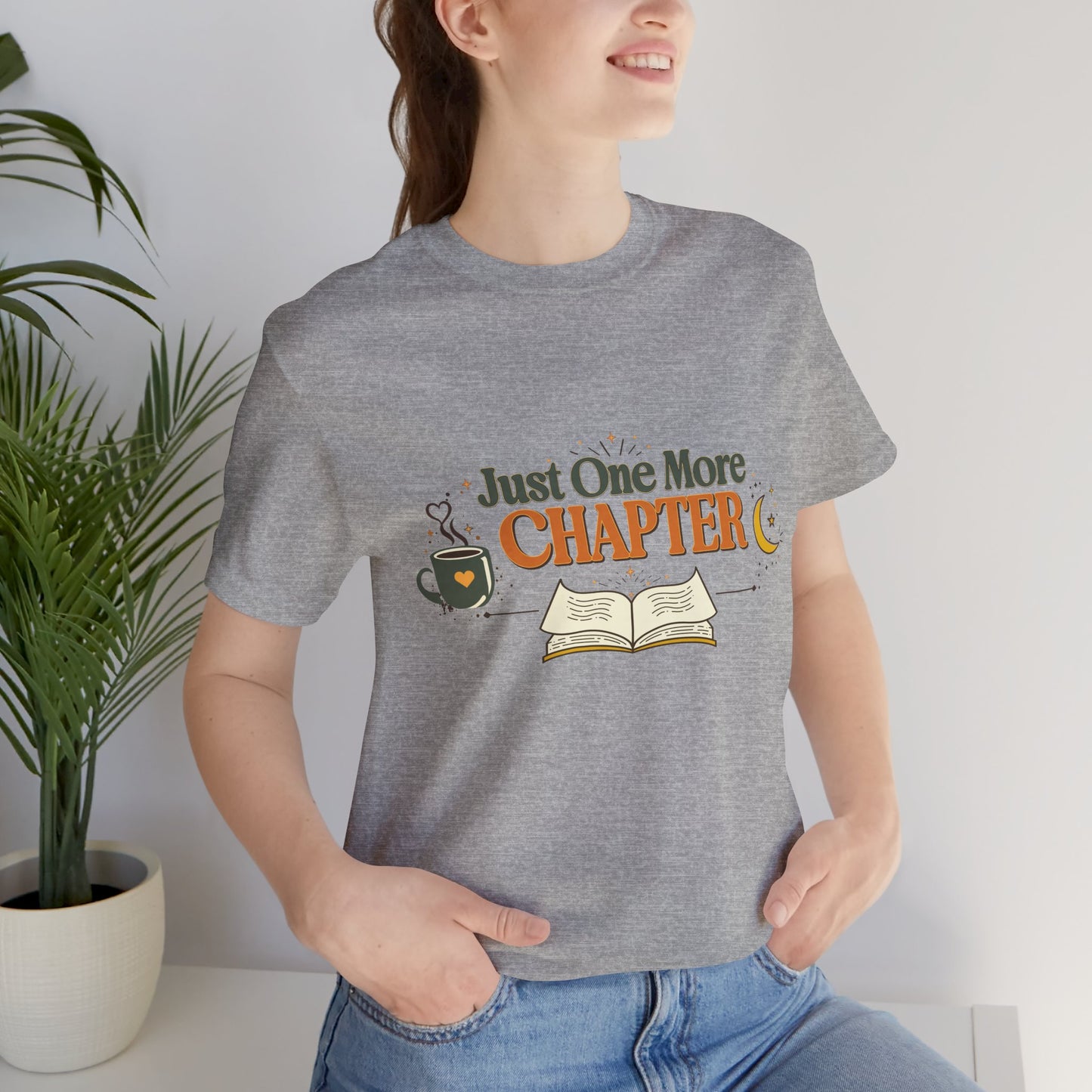 Just One More Chapter | Vintage Book Lover Grunge T-Shirt