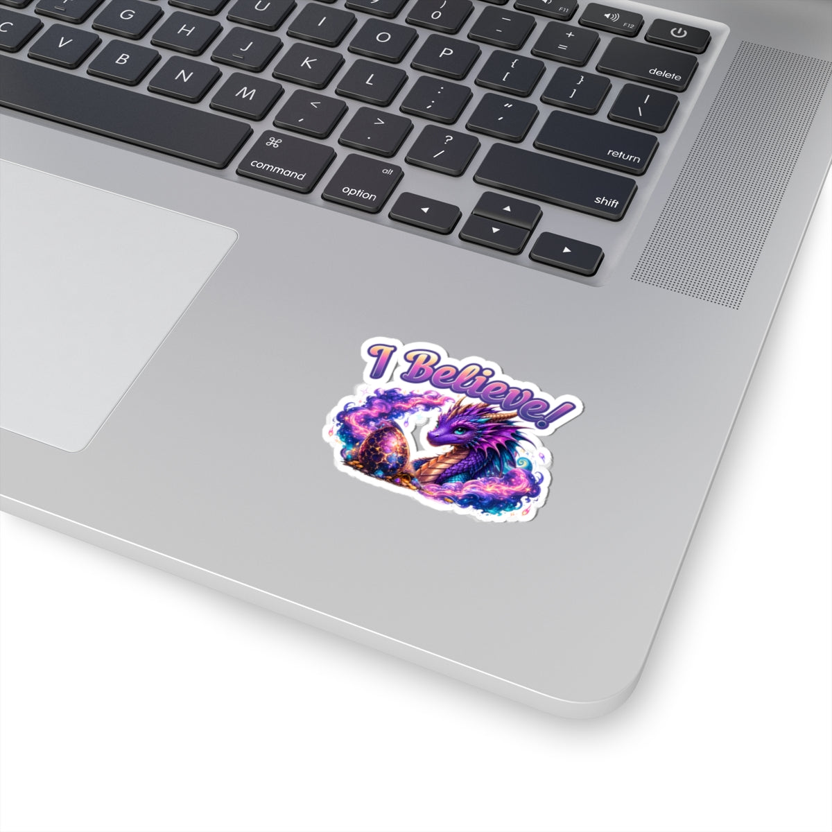 I Believe! Dragon Vinyl Sticker | Magical Fantasy Dragon Egg Decal