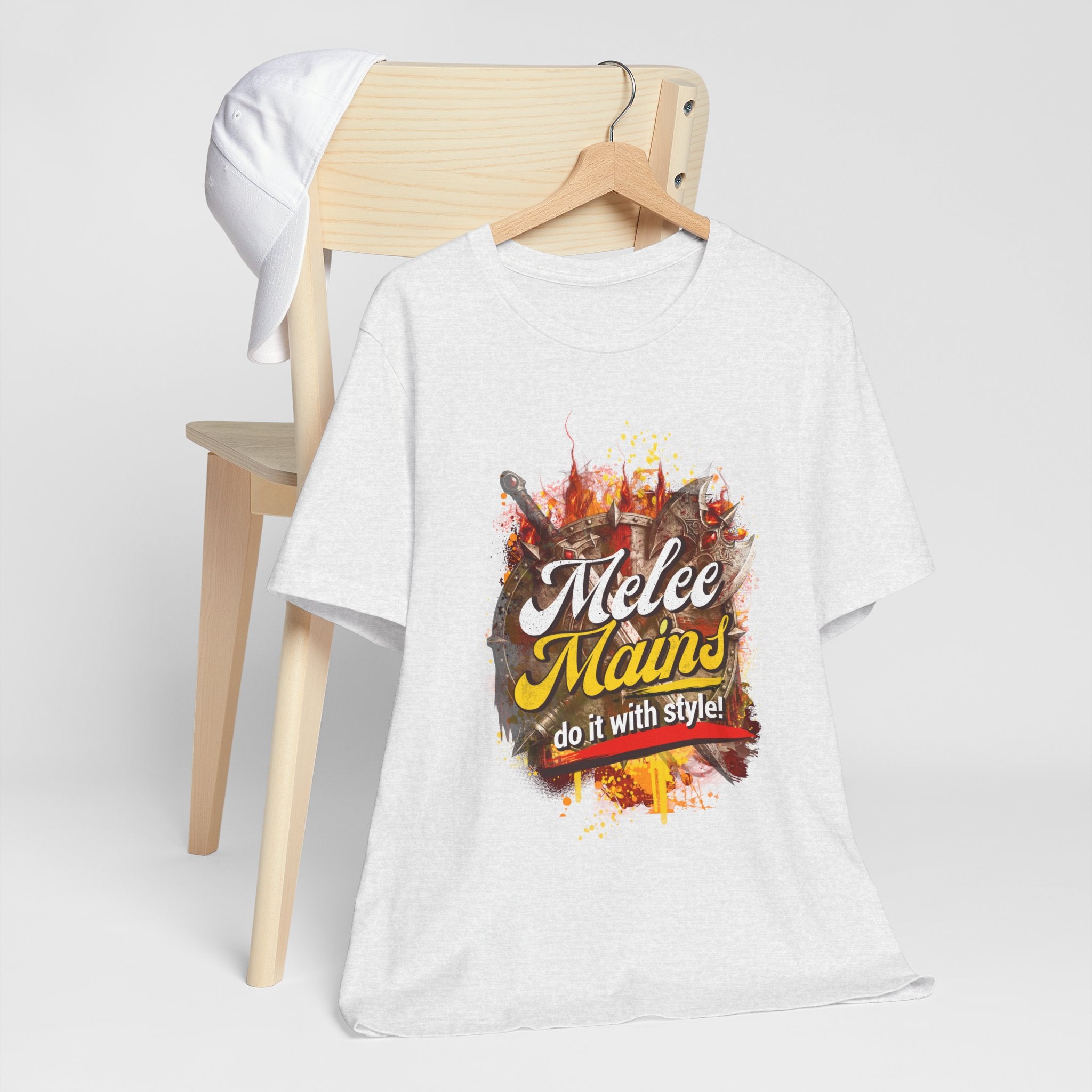 Melee Mains Graphic Tee — “Melee Mains do it with style!” Gamer T‑Shirt