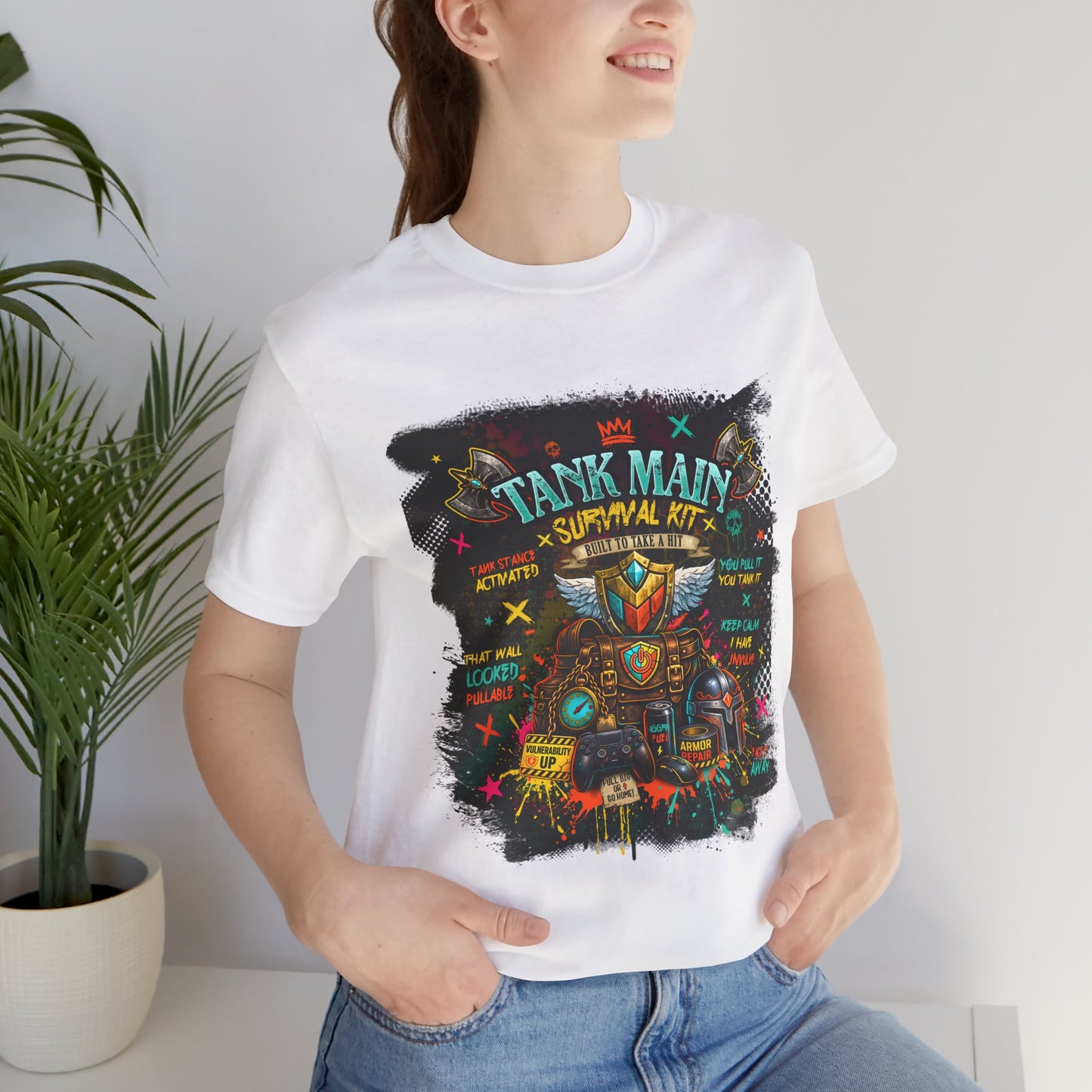 Tank Main Survival Kit – MMORPG Gamer T-Shirt