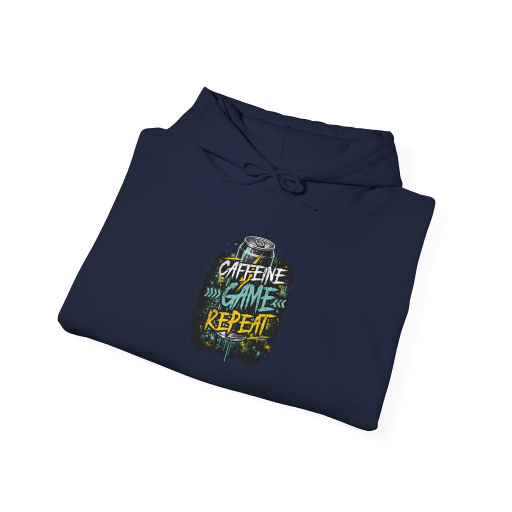 Caffeine Game Repeat | Gaming, E-Sports Hoodie