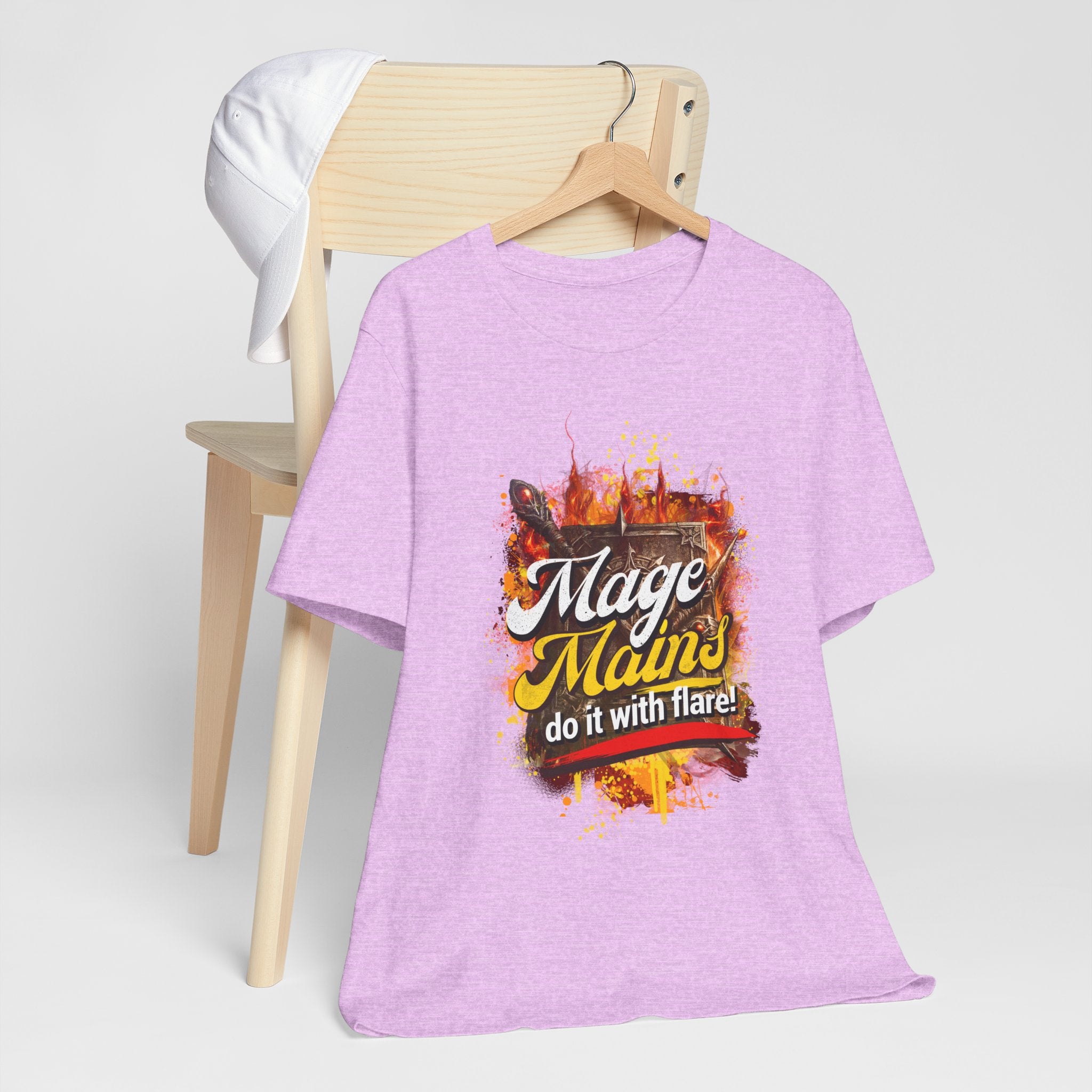 Mage Mains Tee — "Do It With Flare!" Fantasy Gamer Spellcaster T-Shirt