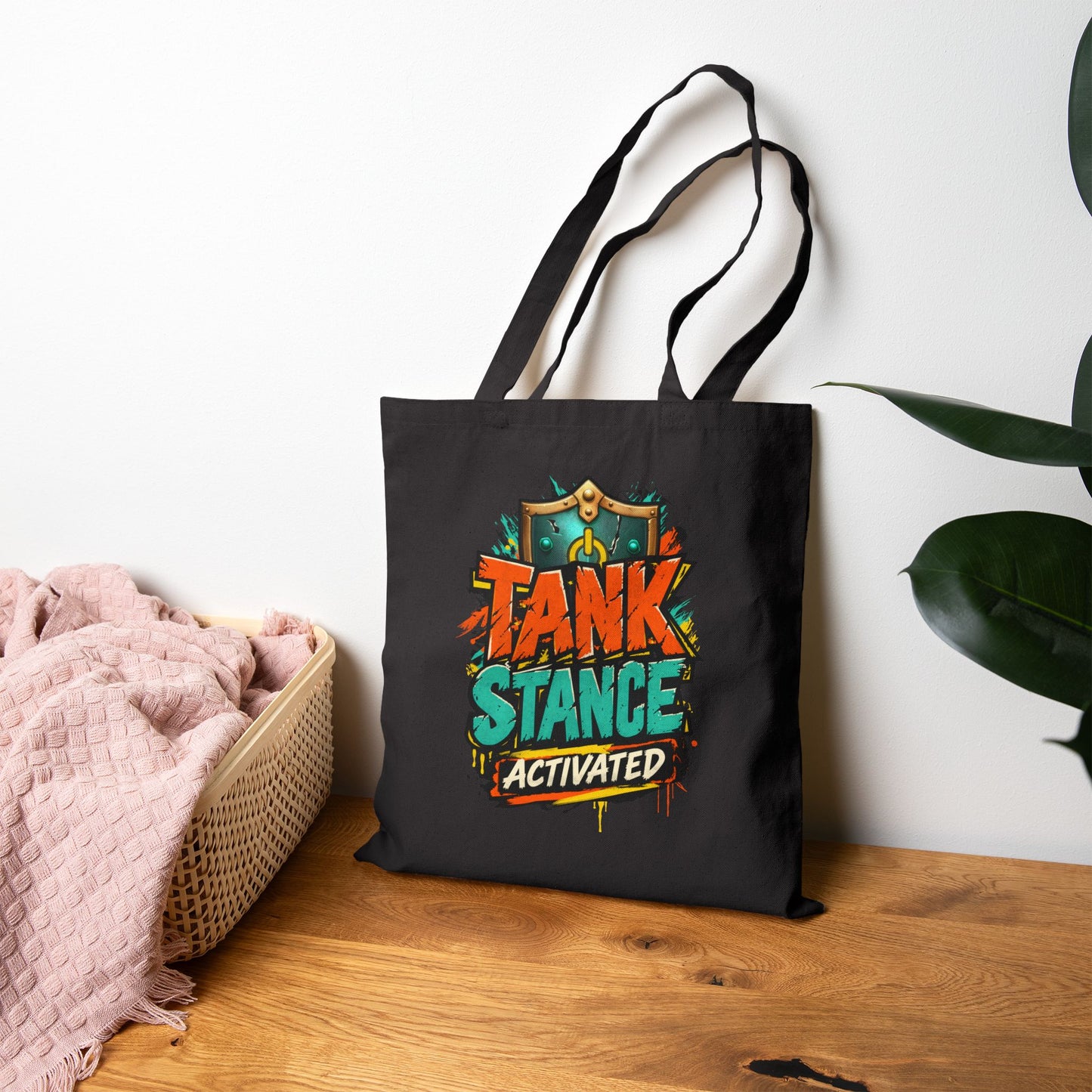 Tank Stance Activated Gamer Tote Bag – Neon Graffiti Tank Main Bag