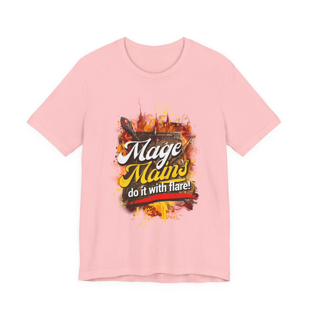 Mage Mains Tee — "Do It With Flare!" Fantasy Gamer Spellcaster T-Shirt