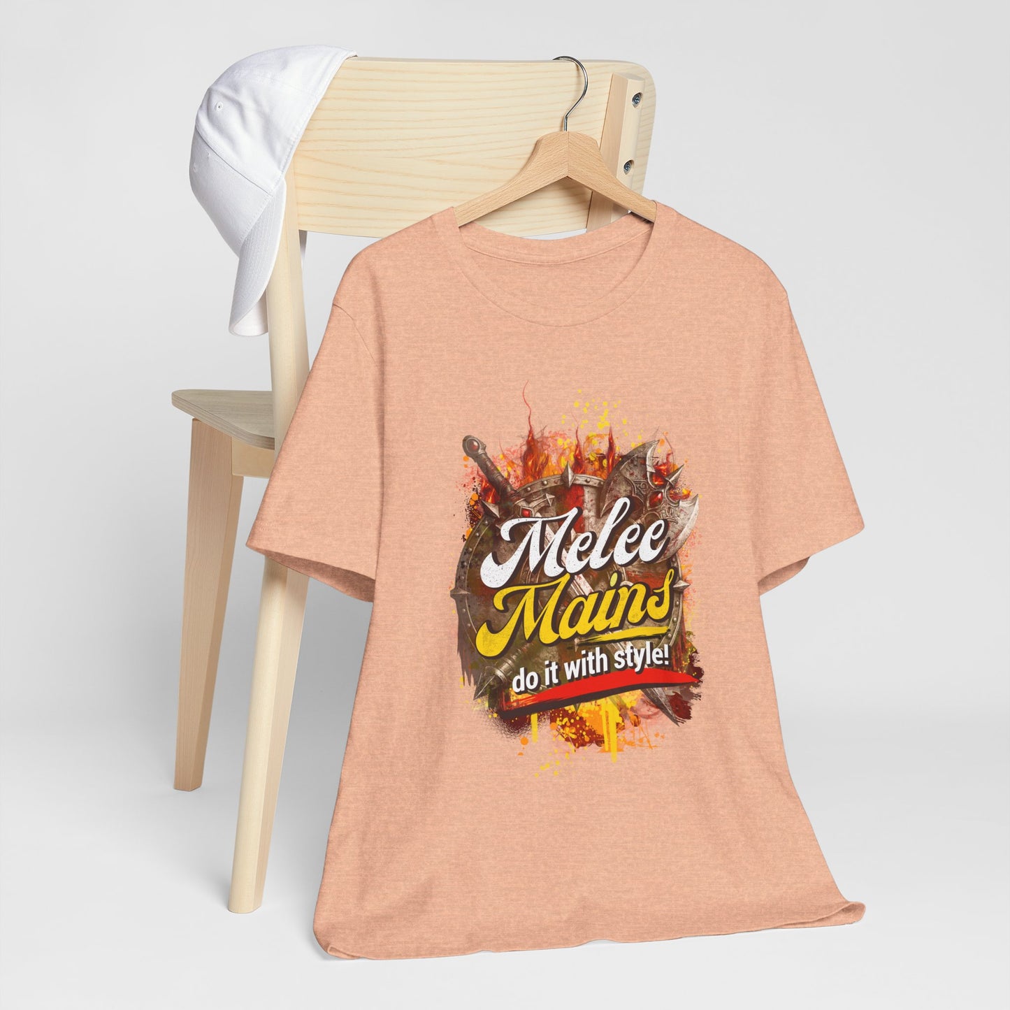 Melee Mains Graphic Tee — “Melee Mains do it with style!” Gamer T‑Shirt