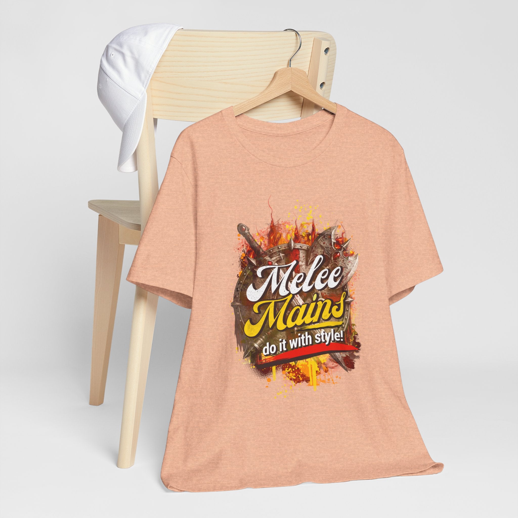 Melee Mains Graphic Tee — “Melee Mains do it with style!” Gamer T‑Shirt