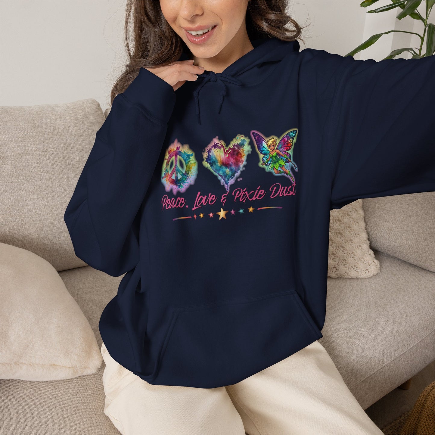 Peace, Love & Pixie Dust Fantasy Pullover Hoodie