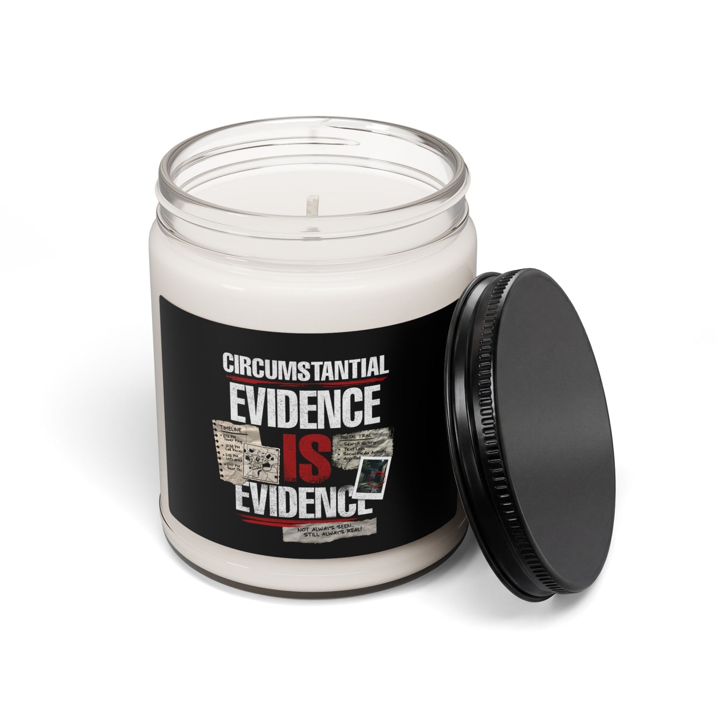 Circumstantial Evidence Is Evidence | True Crime Soy Candle