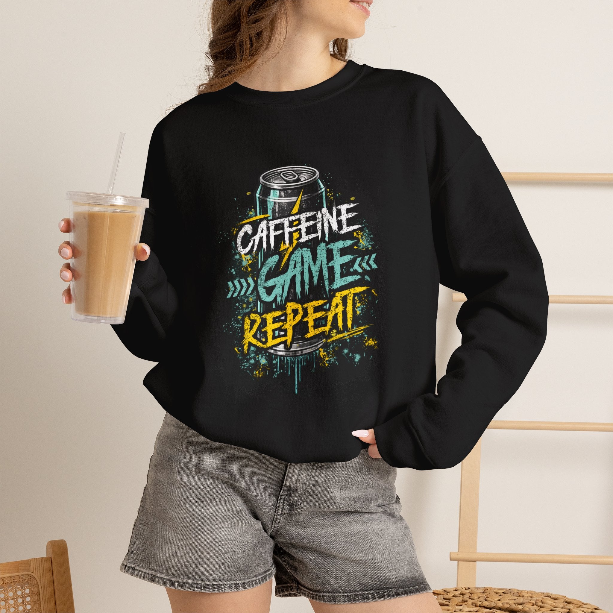 Caffeine Game Repeat Sweatshirt