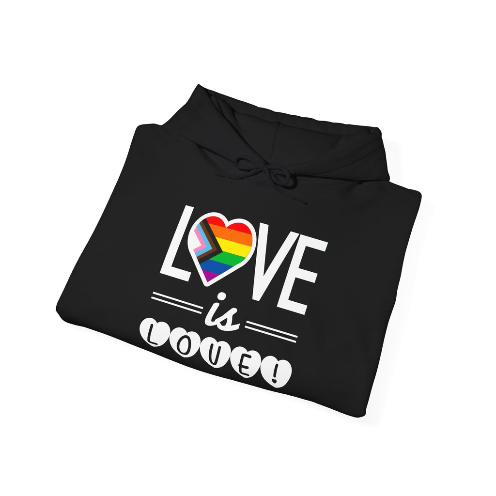 Love Is Love Hoodie — Rainbow Heart Pride Pullover