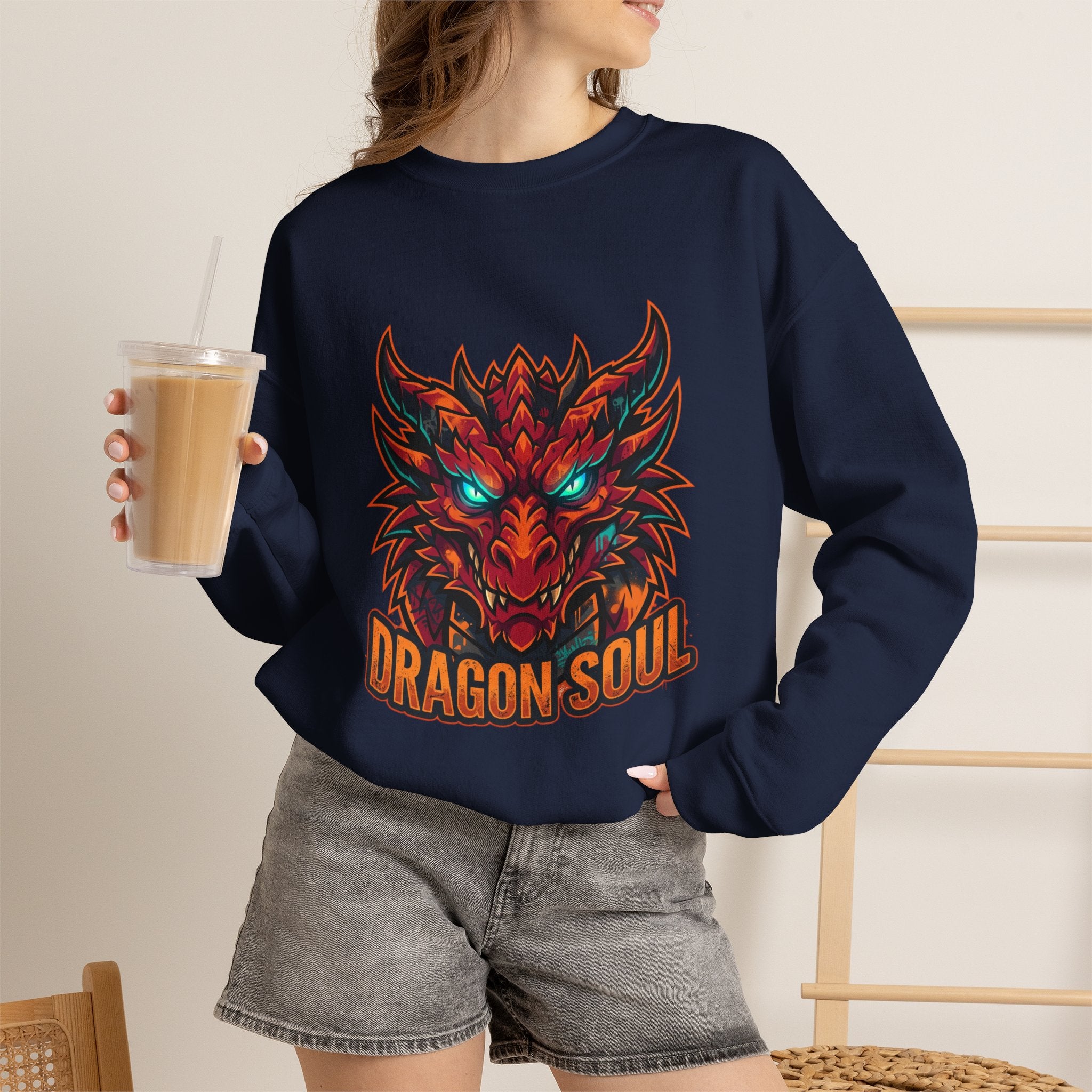 Dragon Soul sweatshirt | dragon, fantasy art, tattoo style