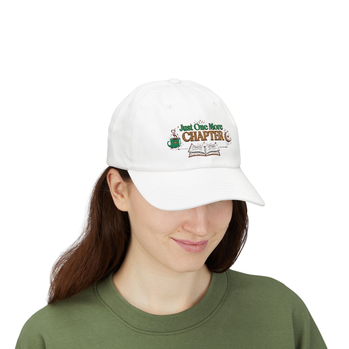Just One More Chapter | Vintage Book Lover Dad Cap