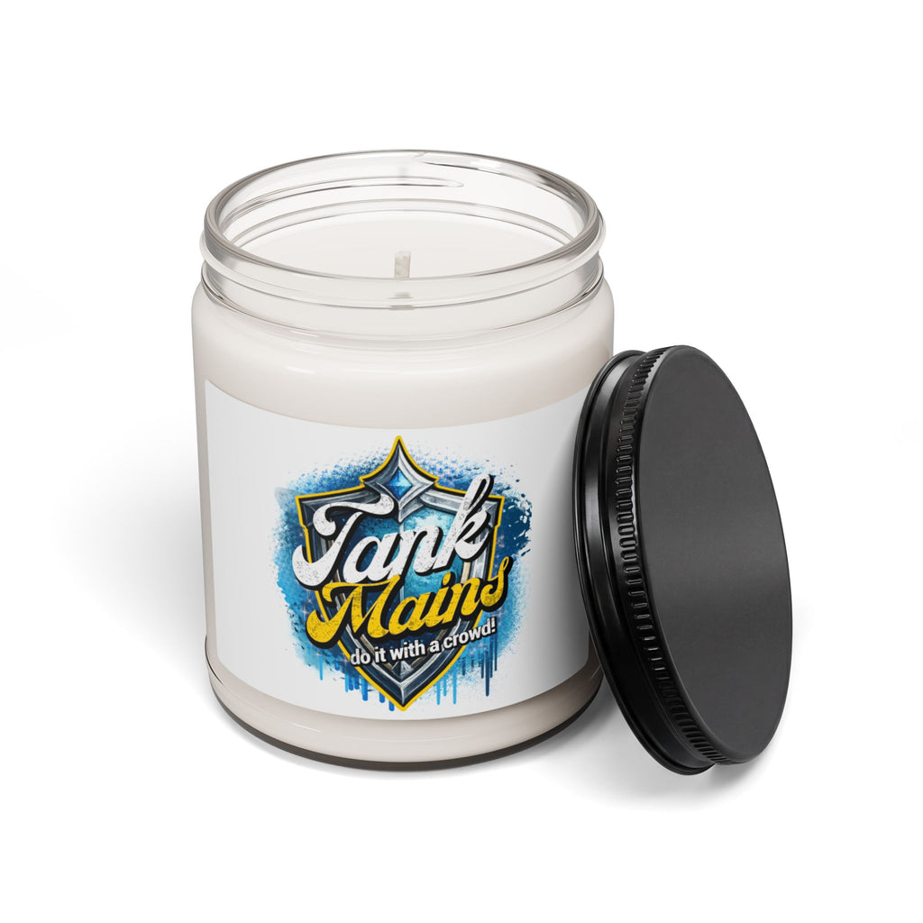 Tank Mains Scented Soy Candle — 9oz Gamer Room Decor ("Do it with a Crowd")