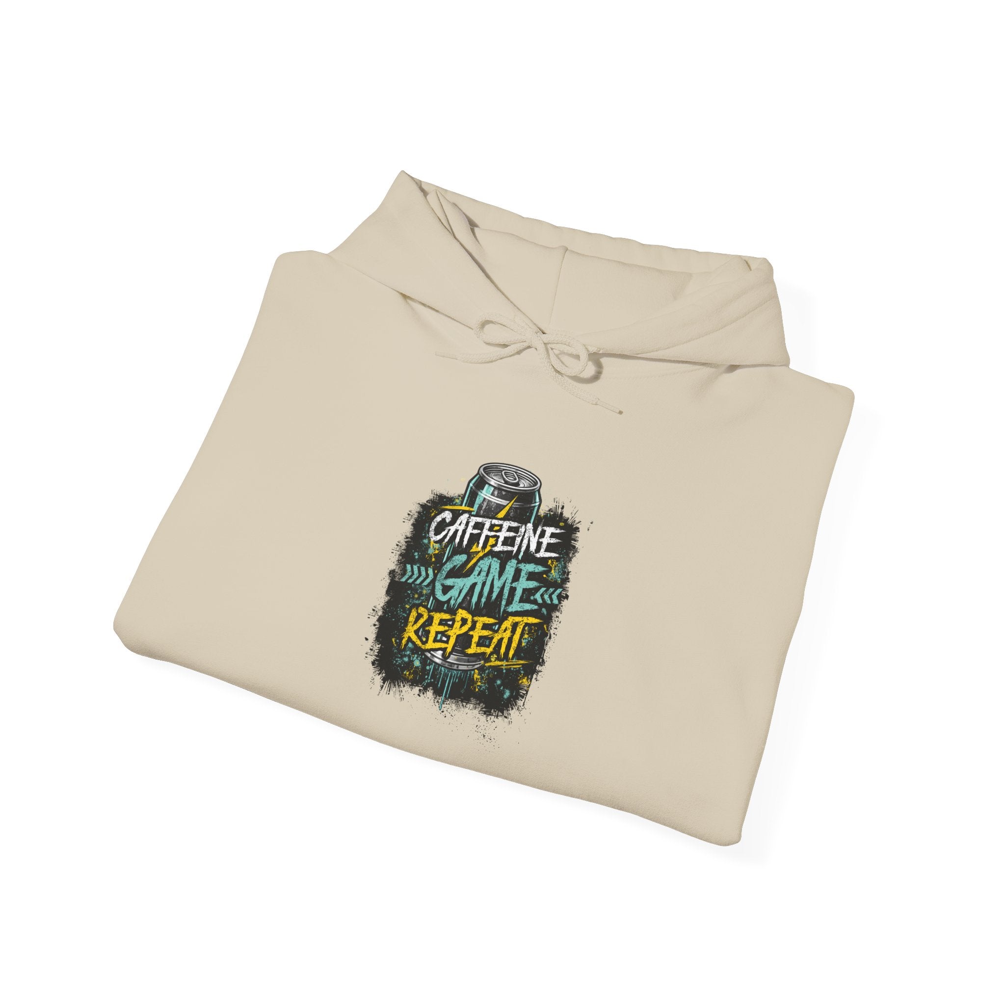 Caffeine Game Repeat | Gaming, E-Sports Hoodie