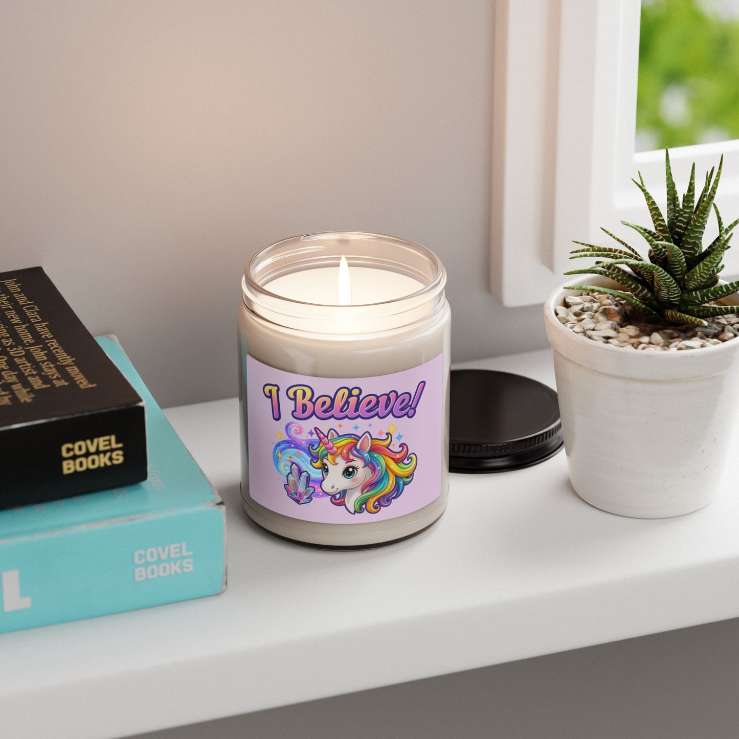 I Believe... Unicorn | Scented Soy Candle | Magical Fantasy Home Decor Gift