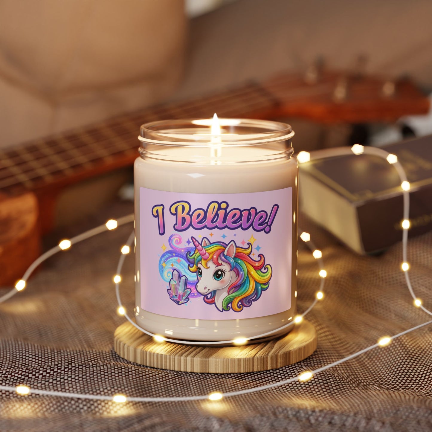 I Believe... Unicorn | Scented Soy Candle | Magical Fantasy Home Decor Gift