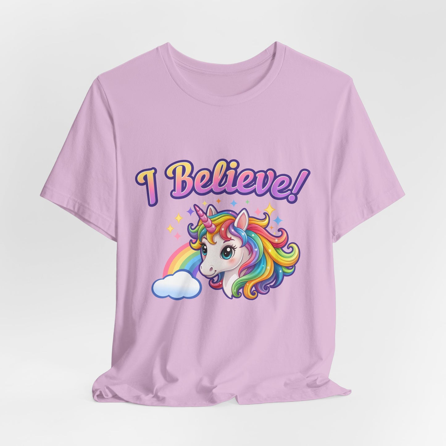 I Believe! Unicorn Fantasy T-Shirt | Magical Rainbow Mythical Creature Graphic Tee