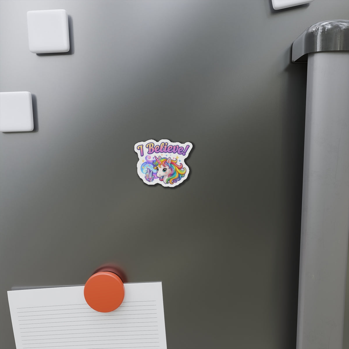 I Believe Unicorn Fantasy Die-Cut Magnet