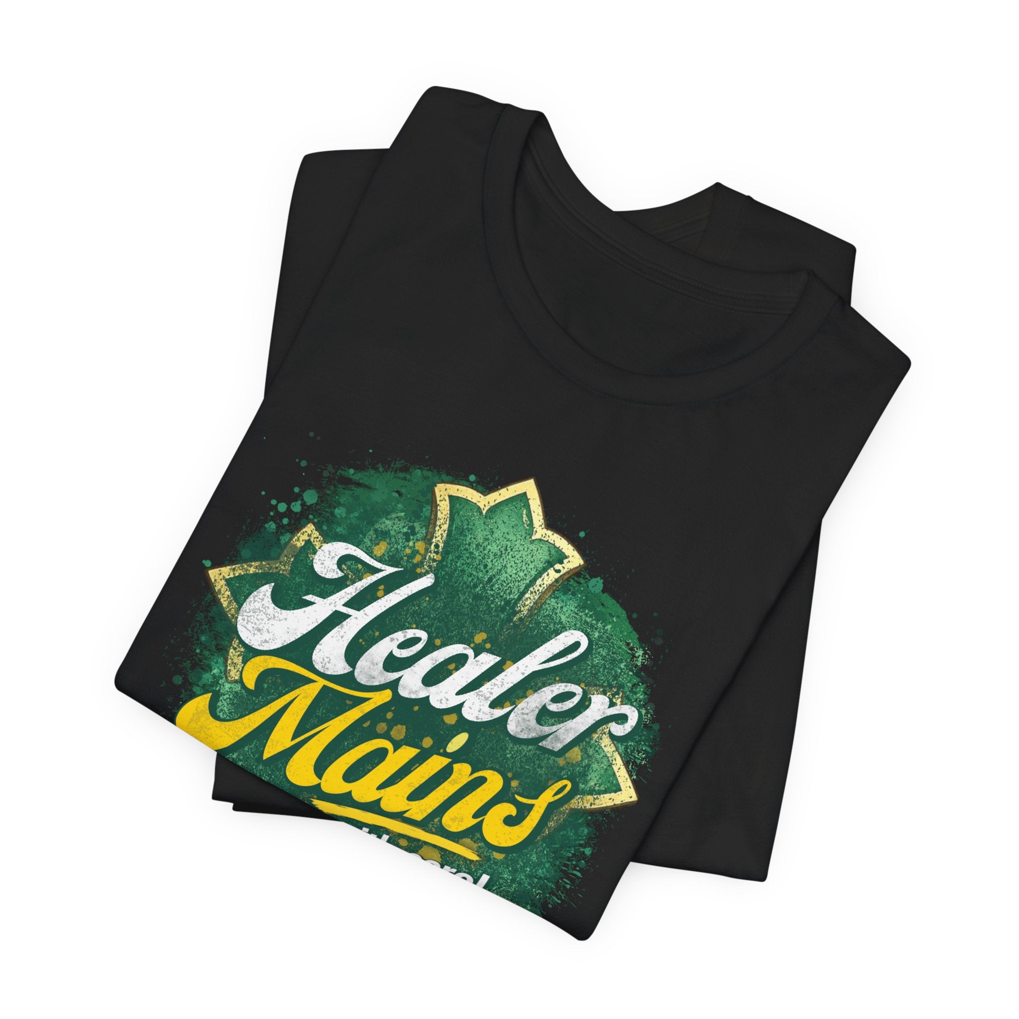 Healer Mains T-Shirt – “Do It With Care” Gamer Healer Tee
