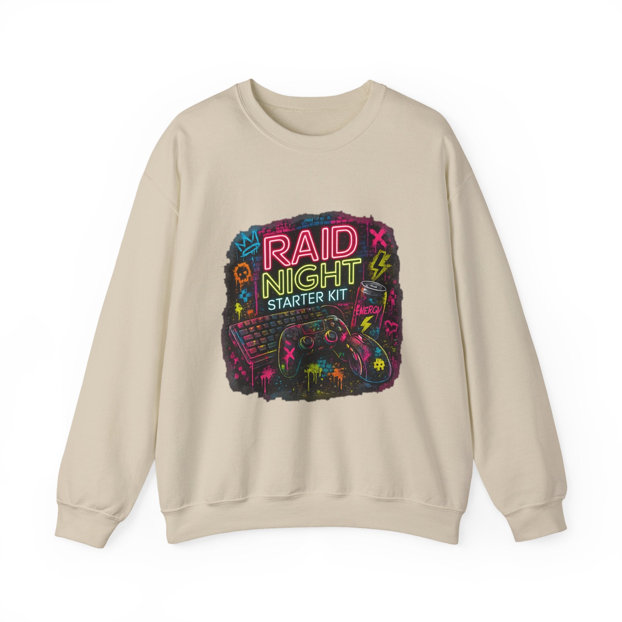 Raid Night Starter Kit | Retro Neon Gamer Sweatshirt