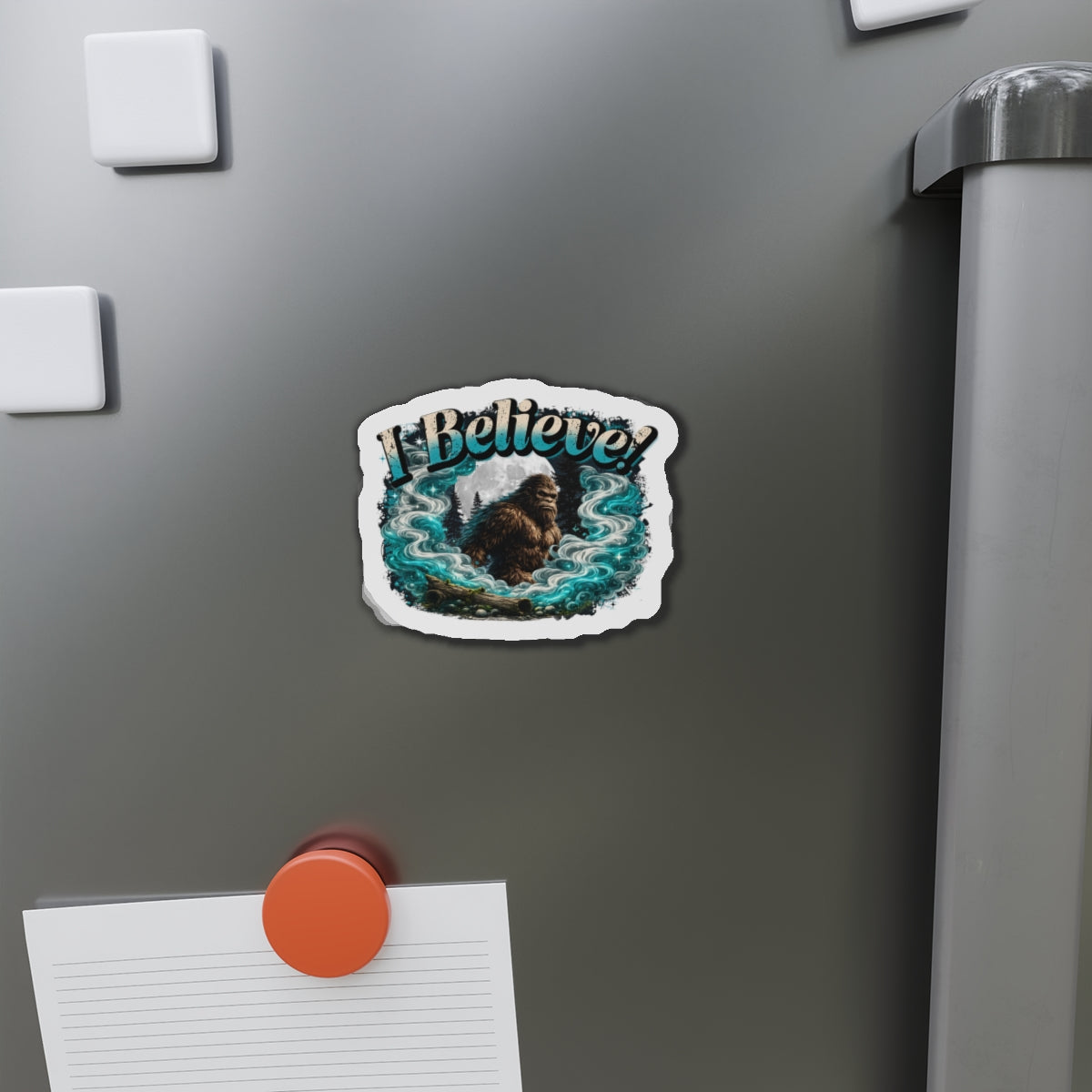 I Believe Bigfoot Sasquatch Die-Cut Magnet