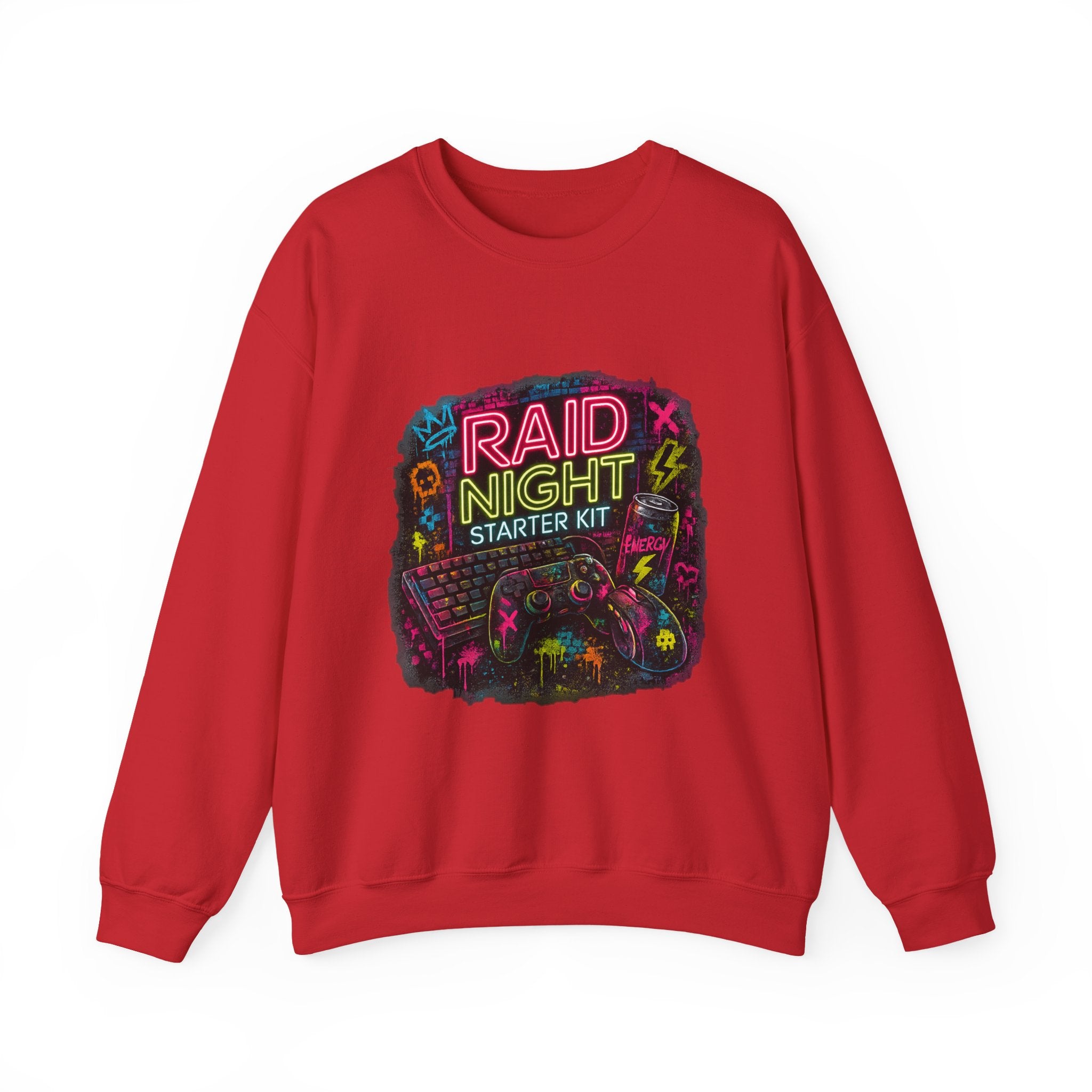 Raid Night Starter Kit | Retro Neon Gamer Sweatshirt