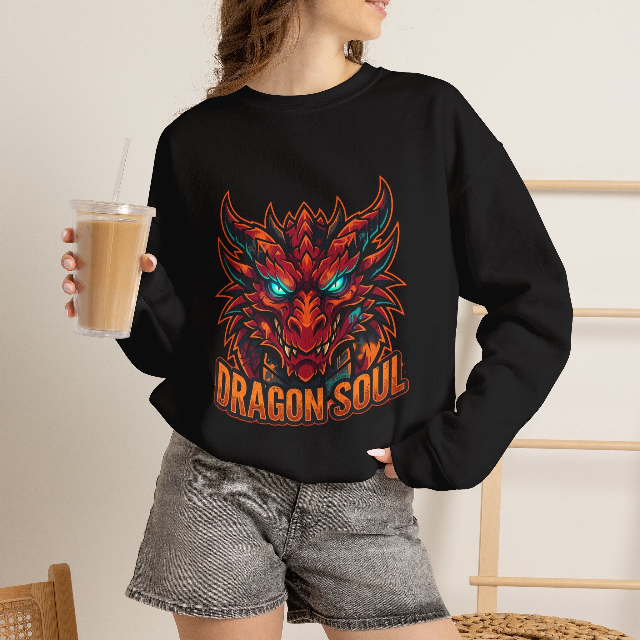 Dragon Soul sweatshirt | dragon, fantasy art, tattoo style