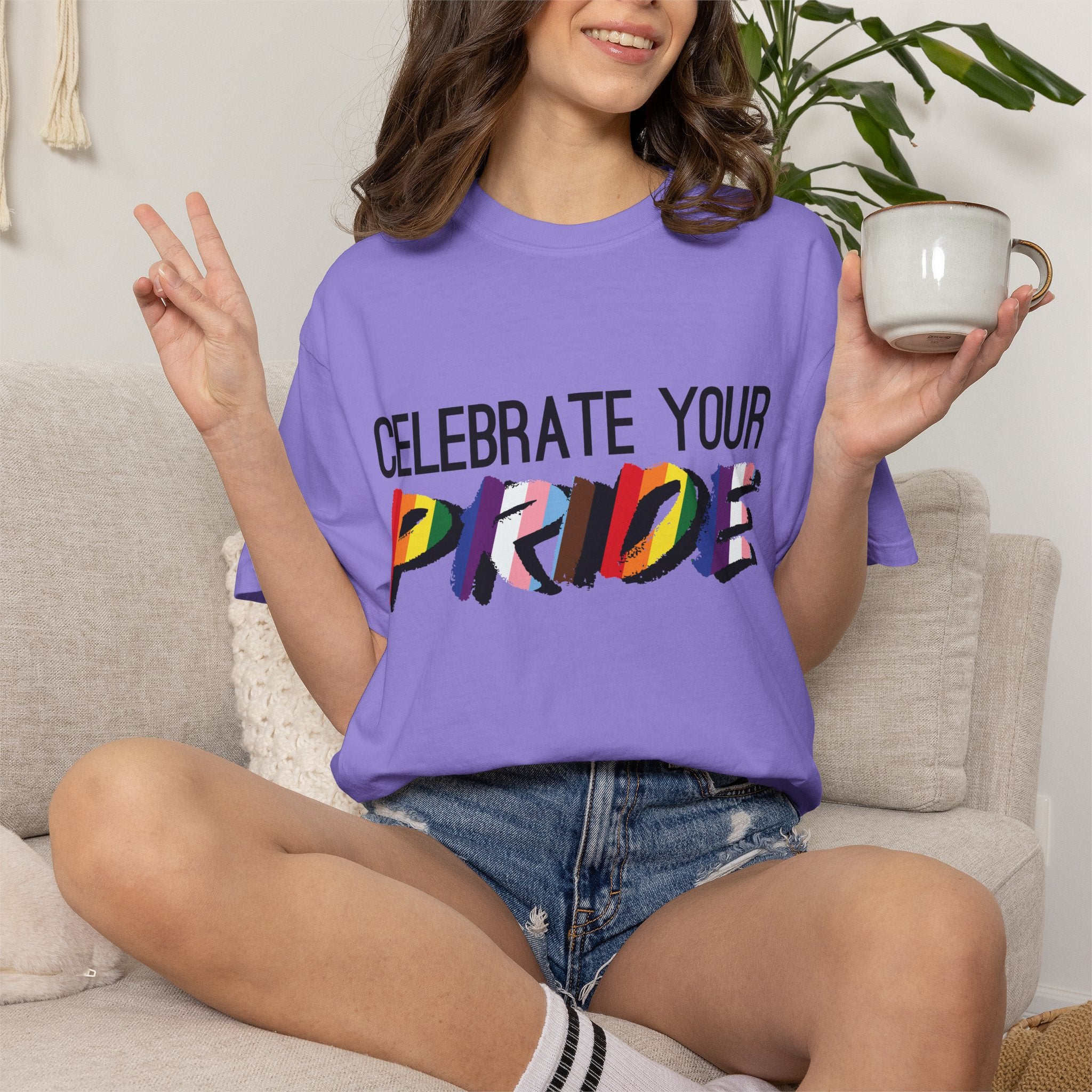 Celebrate Your Pride T-Shirt — Rainbow LGBTQ+ Pride Tee
