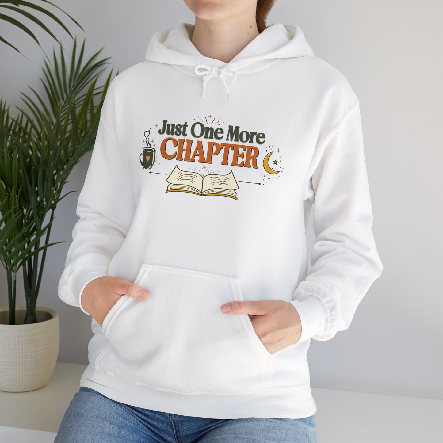 Just One More Chapter | Cozy Vintage Book Lover Hoodie