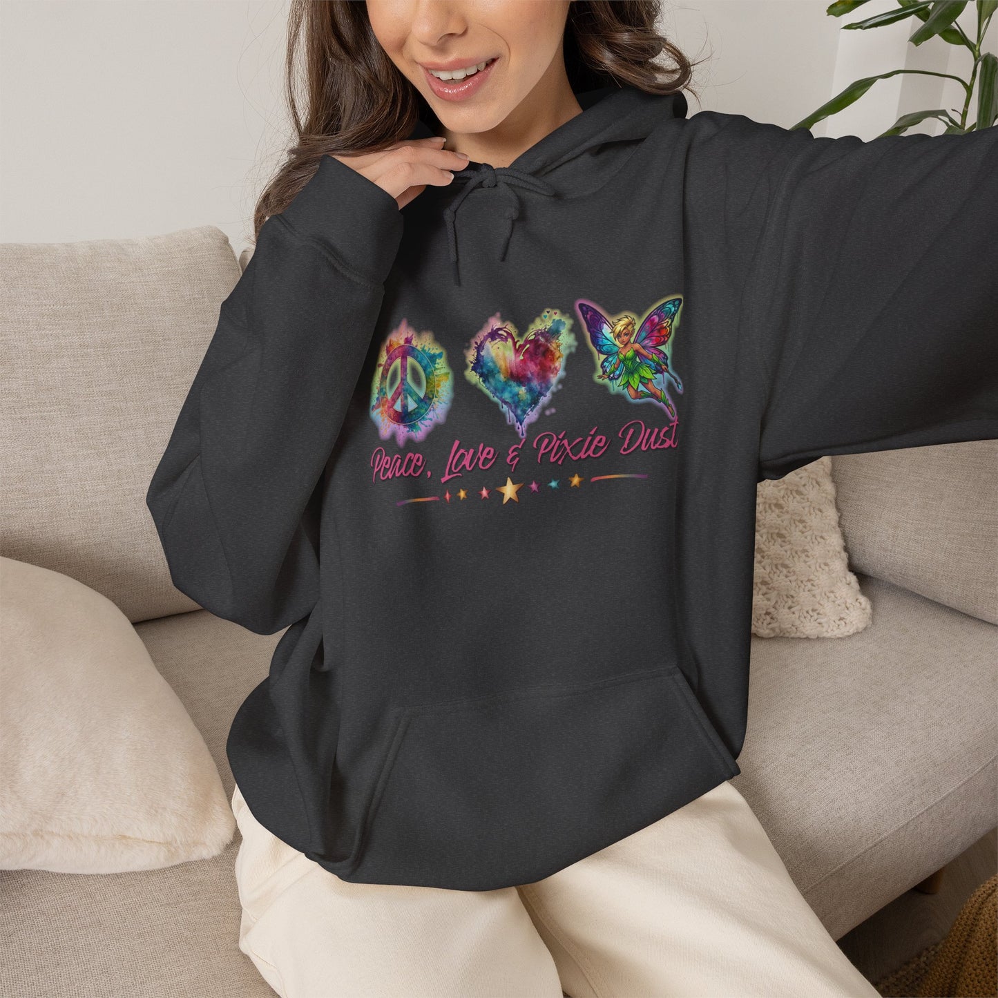 Peace, Love & Pixie Dust Fantasy Pullover Hoodie