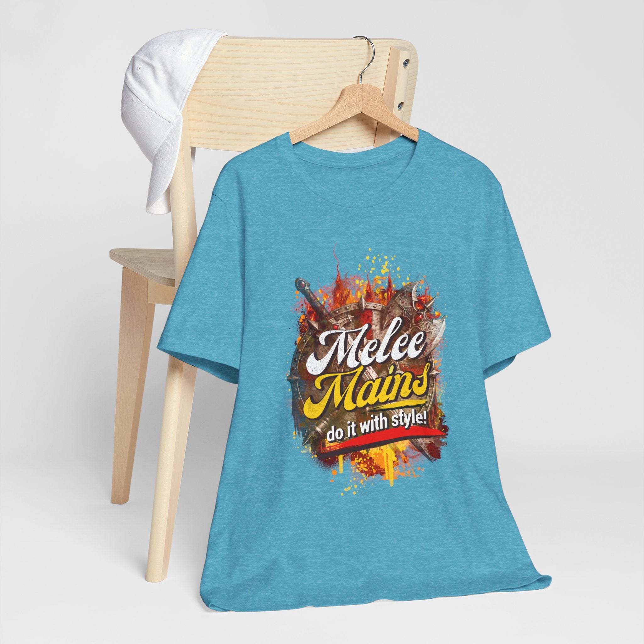 Melee Mains Graphic Tee — “Melee Mains do it with style!” Gamer T‑Shirt