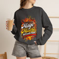 Mage Mains Crewneck Sweatshirt — "Do It With Flare" Fantasy Gamer Pullover