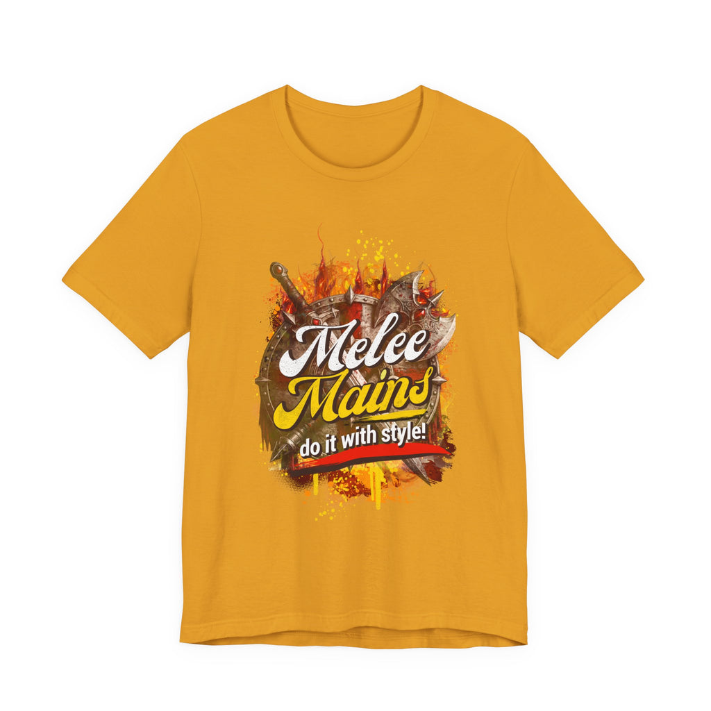 Melee Mains Graphic Tee — “Melee Mains do it with style!” Gamer T‑Shirt