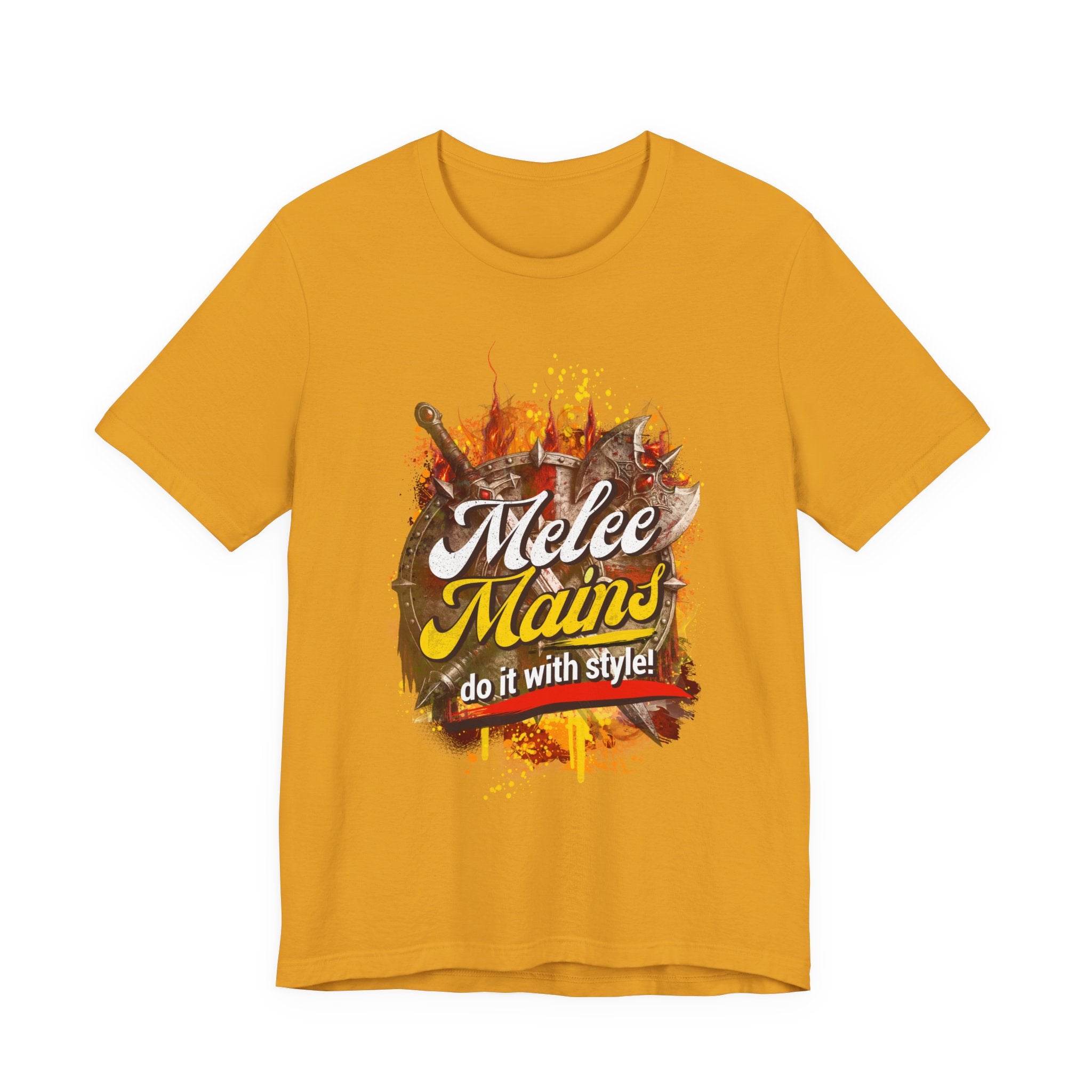 Melee Mains Graphic Tee — “Melee Mains do it with style!” Gamer T‑Shirt