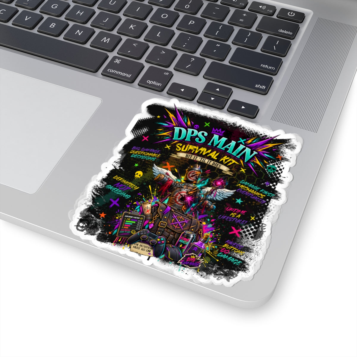 DPS Main Survival Kit | Neon Gamer Vinyl Sticker