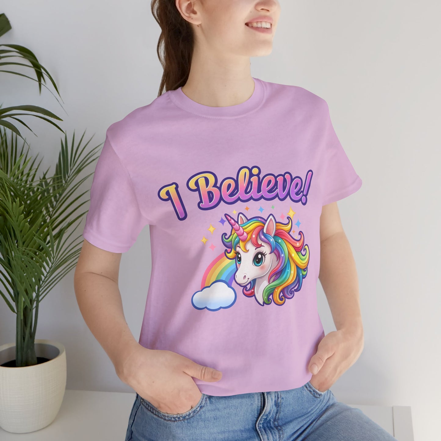I Believe! Unicorn Fantasy T-Shirt | Magical Rainbow Mythical Creature Graphic Tee