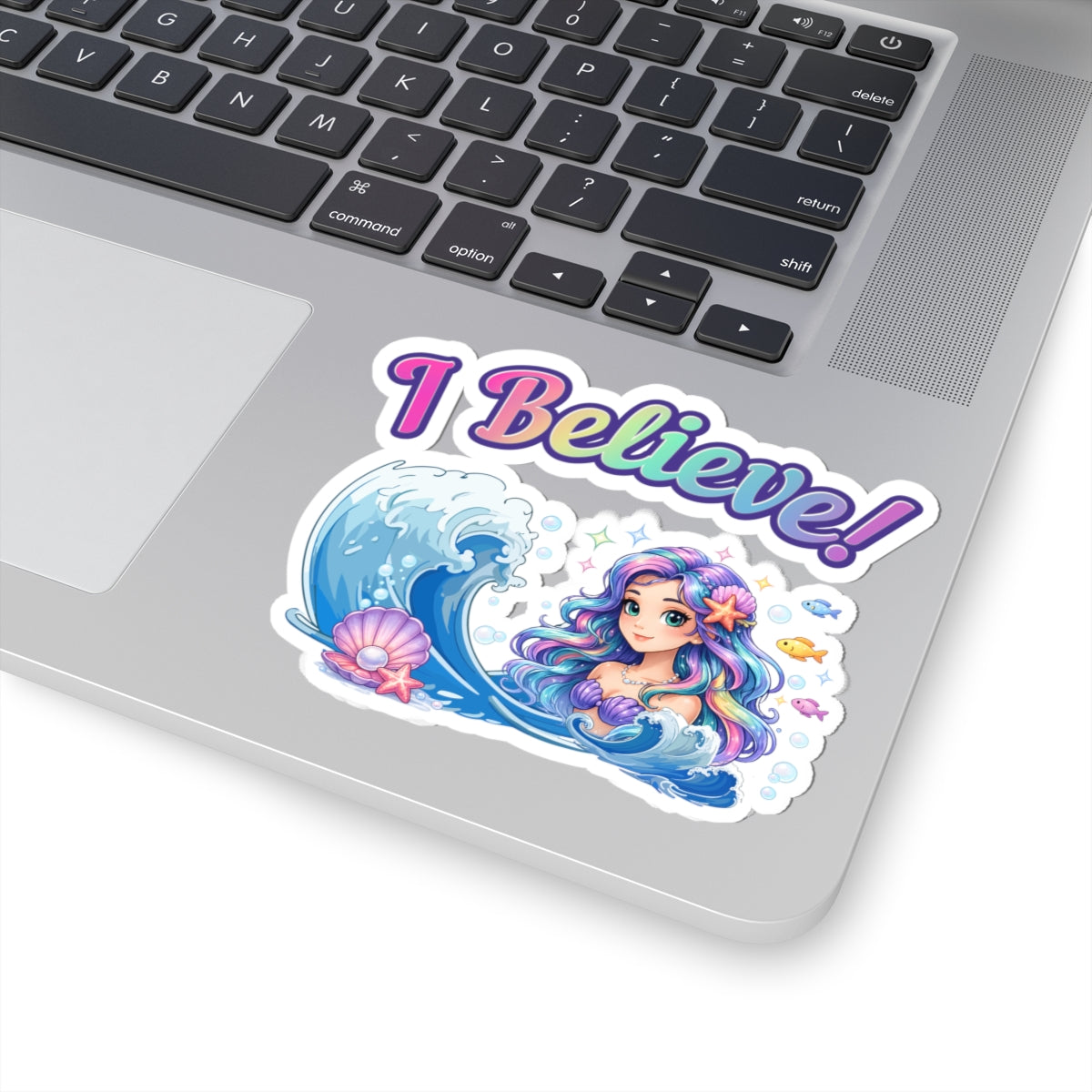 I Believe! Mermaid Vinyl Sticker | Magical Ocean Fantasy Decal